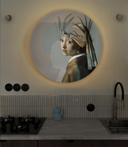 Lampa ścienna / kinkiet DOTS. Lighting Nature Girl With The Pearl Wallcolors