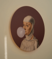 Lampa ścienna / kinkiet DOTS. Lighting Woman With Bubble Gum Eggplant Wallcolors