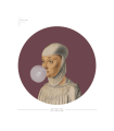 Lampa ścienna / kinkiet DOTS. Lighting Woman With Bubble Gum Eggplant Wallcolors