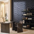 Tapeta tekstylna z efektem mory Black Edition W960/02 Ruhani Istoria