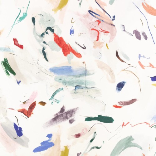 Tkanina lniana z abstrakcyjnym wzorem Black Edition 9167/02 Pigment Istoria