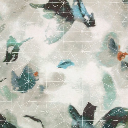 Tapeta abstrakcyjne kwiaty i geometria Black Edition W927/02 Orimono Zafaro