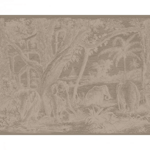 Mural tekstylny 3D ze słoniami Casamance 71580100 Maximus Exploration