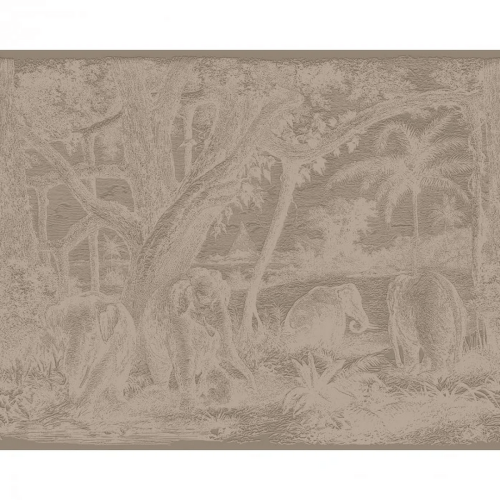 Mural tekstylny 3D ze słoniami Casamance 71580100 Maximus Exploration