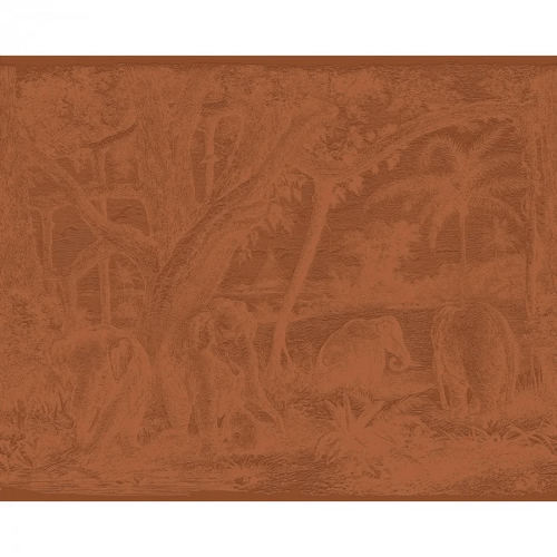 Mural tekstylny 3D ze słoniami Casamance 71580202 Maximus Exploration