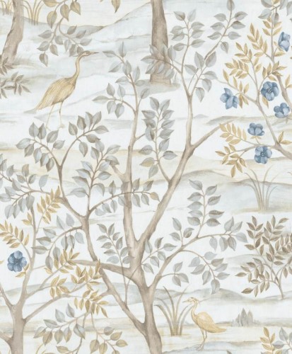 Tapeta botaniczna - ptaki i krzewy Cristiana Masi 8316 Blooming Garden