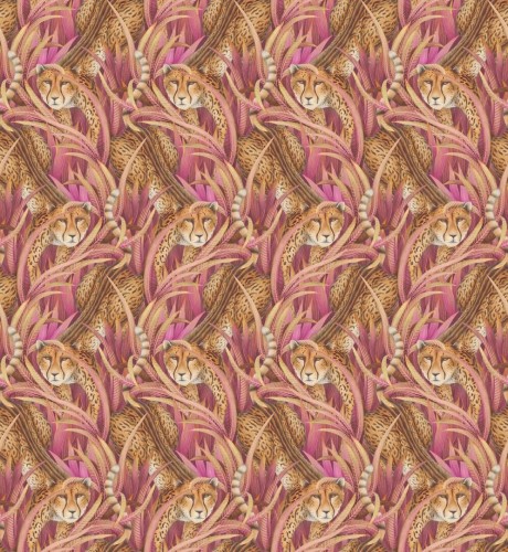 Tapeta gepardy w trawach Cole & Son x Ardmore Cheetah Prowl 129/8045 Baobab