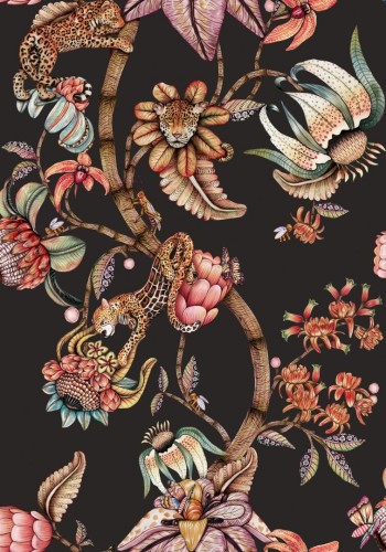 Tapeta lamparty i kwiaty Cole & Son x Ardmore Protea Panthera 129/6023 Baobab