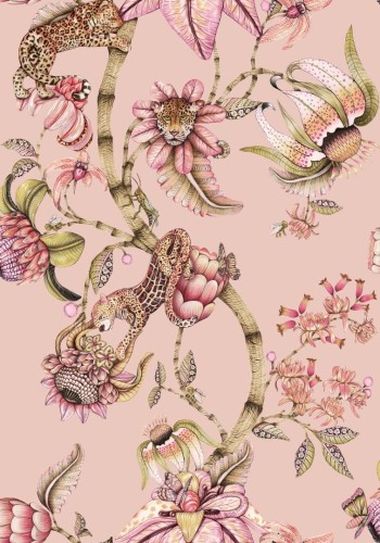 Tapeta lamparty i kwiaty Cole & Son x Ardmore Protea Panthera 129/6024 Baobab