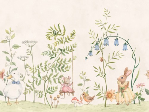 Fototapeta bajkowy ogród Sandberg S10593 Vilhelmina Green Familjen