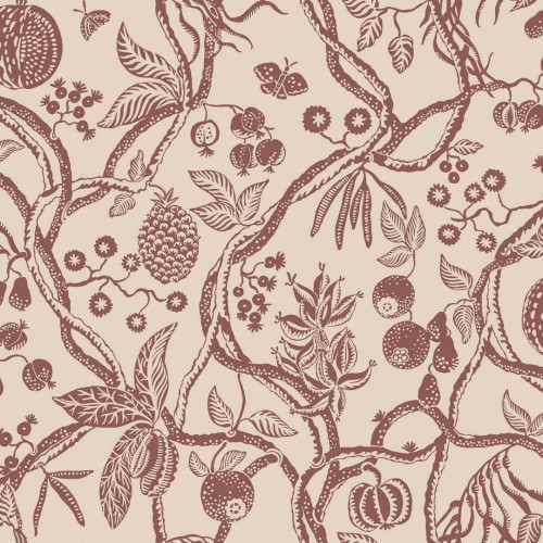 Tapeta roślinne gałęzie Sandberg S10614 Tree of Life Burgundy Familjen