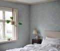 Tapeta ptaki Sandberg S10624 Frida Light Blue Familjen