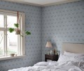 Tapeta kwiaty konwalii Sandberg S10634 Lilly Light Blue Familjen
