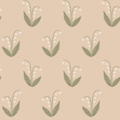 Tapeta kwiaty konwalii Sandberg S10635 Lilly Blush Familjen