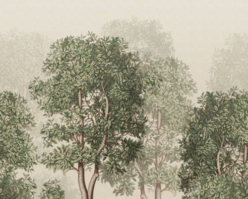 Fototapeta Sandberg S10637 Charles Mural Green Familjen