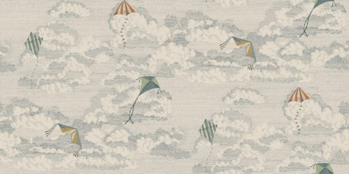 Fototapeta latawce i chmury Sandberg S10644 Bonnie and Kites Blue Familjen