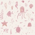 Tapeta podwodne zwierzątka Sandberg S10717 Della Pink Familjen