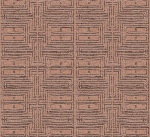 Tapeta etniczna z geometrycznym wzorem Masureel RIC301 Serica