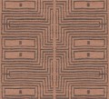 Tapeta etniczna z geometrycznym wzorem Masureel RIC301 Serica