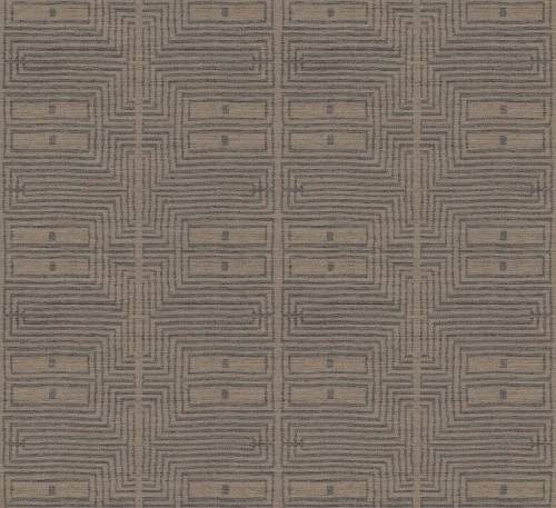 Tapeta etniczna z geometrycznym wzorem Masureel RIC303 Serica