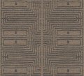 Tapeta etniczna z geometrycznym wzorem Masureel RIC303 Serica