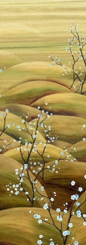 Mural kwitnące gałązki Masureel DGTRA5022 Sakura Traces