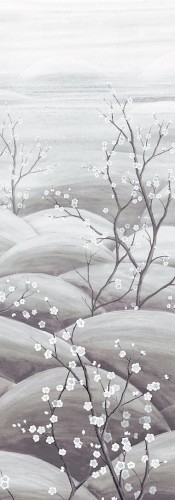 Mural kwitnące gałązki Masureel DGTRA5031 Sakura Traces