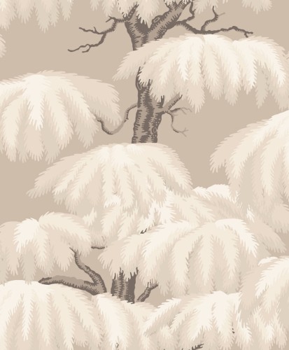 Tapeta drzewa cedrowe Sandberg S10663 Alba Beige Villa Como