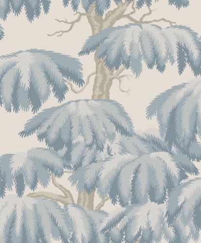 Tapeta drzewa cedrowe Sandberg S10665 Alba Light Blue Villa Como