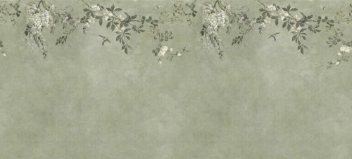 Fototapeta kwiatowa pergola Sandberg S10812 Nico Sage Green Villa Como