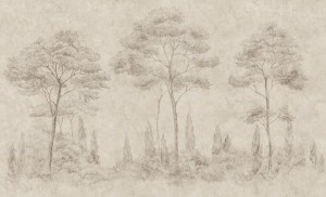 Fototapeta włoski krajobraz z drzewami Sandberg S10835 Andrea Sand Villa Como