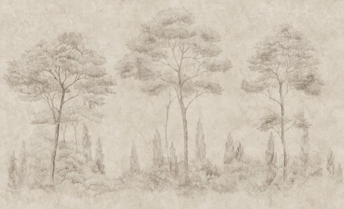 Fototapeta włoski krajobraz z drzewami Sandberg S10835 Andrea Sand Villa Como