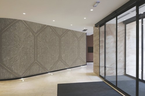 Fototapeta heksagony i gałęzie Muance MU16071 Belle Epoque Ivory