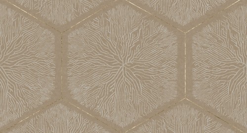 Fototapeta heksagony i gałęzie Muance MU16072 Belle Epoque Ivory