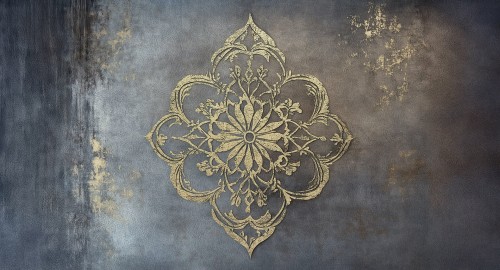Fototapeta stylowy ornament Muance MU16076 Golden Mirage Ivory