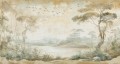 Fototapeta krajobraz natury nad wodą Muance MU16080 Dreamy Landscape Ivory