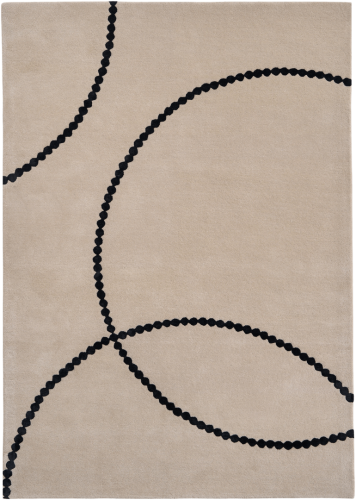 Dywan finezyjne linie Carpets & More X Magda Fornal 5011 LUNA BEIGE BLACK Classics
