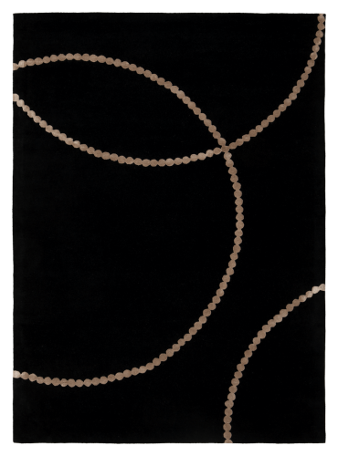 Dywan finezyjne linie Carpets & More X Magda Fornal 5013 LUNA BLACK BEIGE Classics