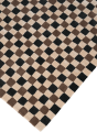 Dywan szachownica Carpets & More X Magda Fornal 5015 FLICKER DARK GREEN BEIGE BROWN Classics