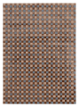 Dywan szachownica Carpets & More X Magda Fornal 5016 FLICKER BLUE BEIGE BROWN Classics