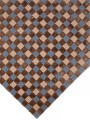 Dywan szachownica Carpets & More X Magda Fornal 5016 FLICKER BLUE BEIGE BROWN Classics