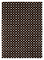 Dywan szachownica Carpets & More X Magda Fornal 5018 FLICKER BLACK GREY BROWN Classics