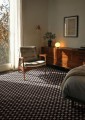 Dywan szachownica Carpets & More X Magda Fornal 5018 FLICKER BLACK GREY BROWN Classics