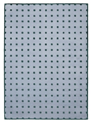 Dywan nowoczesny w kwadraty Carpets & More X Magda Fornal 5021 DELTA GREY BLUE Classics