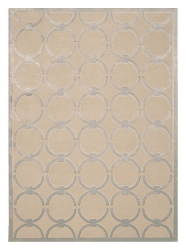 Dywan z geometrycznym wzorem Carpets & More X Magda Fornal 5039 GLAM BEIGE GREY Classics