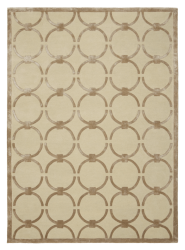 Dywan z geometrycznym wzorem Carpets & More X Magda Fornal 5040 GLAM CREAM BEIGE Classics