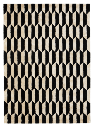 Dywan geometryczny Carpets & More X Magda Fornal 5041 NOBLE CREAM BLACK Classics