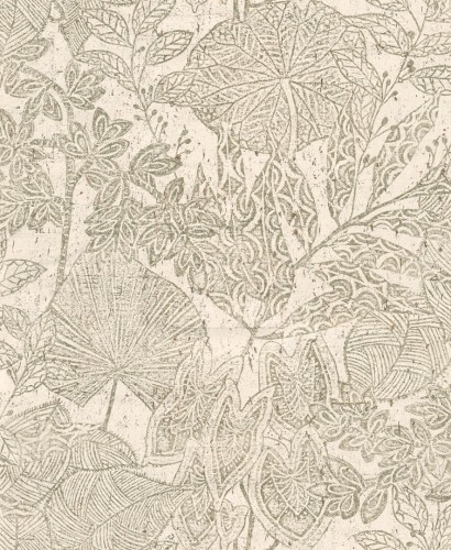 Tapeta naturalny korek z roślinnym wzorem Arte Hortus 30351 Essentials Kaolin
