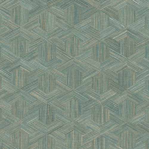 Tapeta naturalna - geometryczna z włókien rafii Arte Reflect 52480 Prismatic