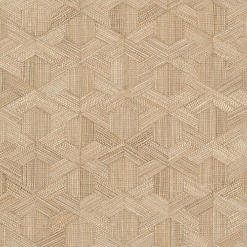 Tapeta naturalna - geometryczna z włókien rafii Arte Reflect 52481 Prismatic